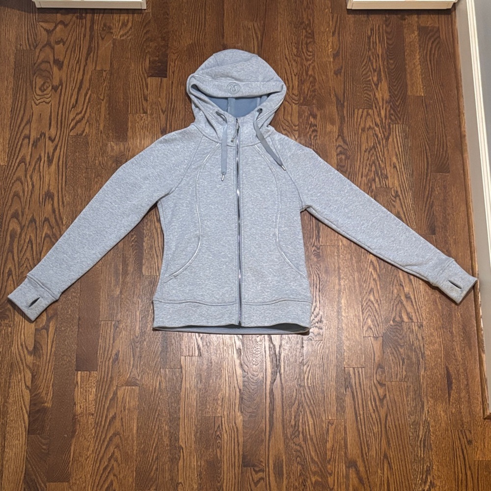 lululemon athletica Heather Gray Zip-Up Jacket